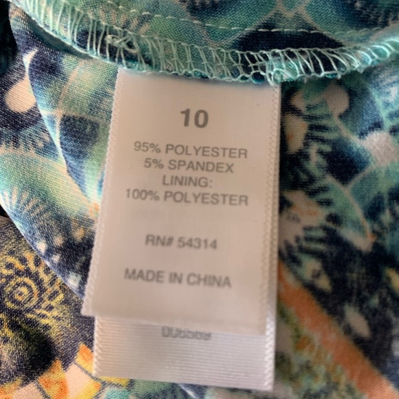 NWT Bisou Halter Bright Multicolored Bohemian Adjustable Chain Closure Dress - Picture 4 of 5